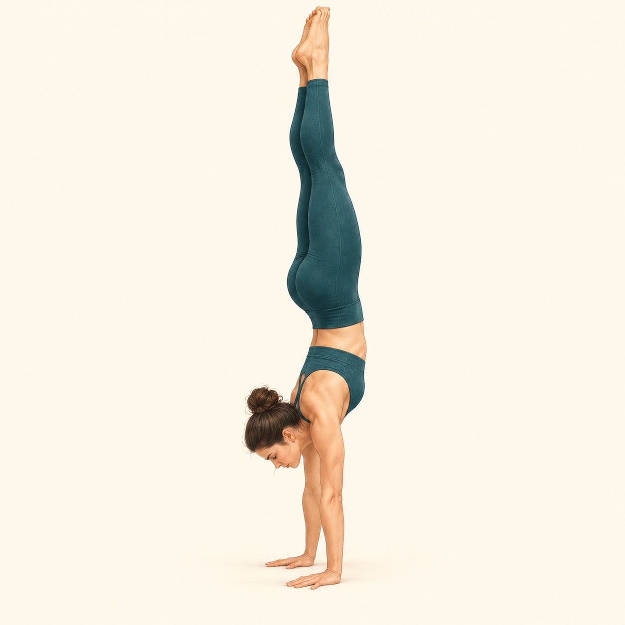 Instructional illustration of Handstand