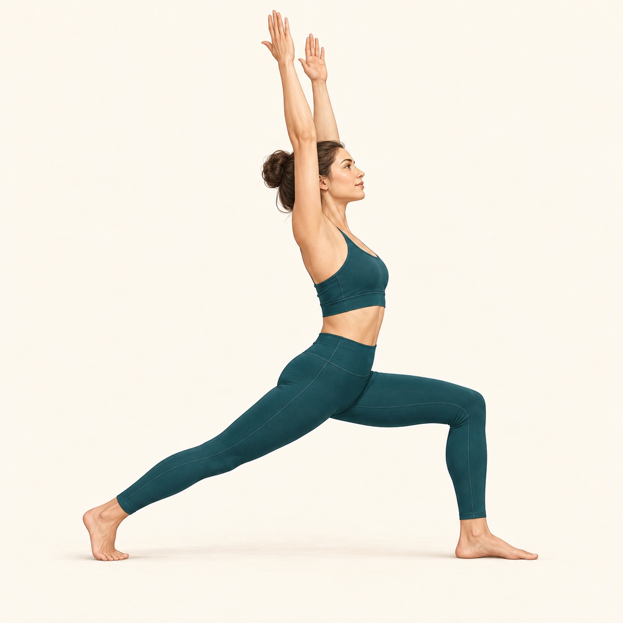 Instructional illustration of High Lunge