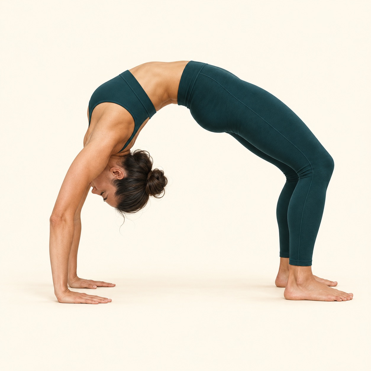 Instructional illustration of Wheel Pose